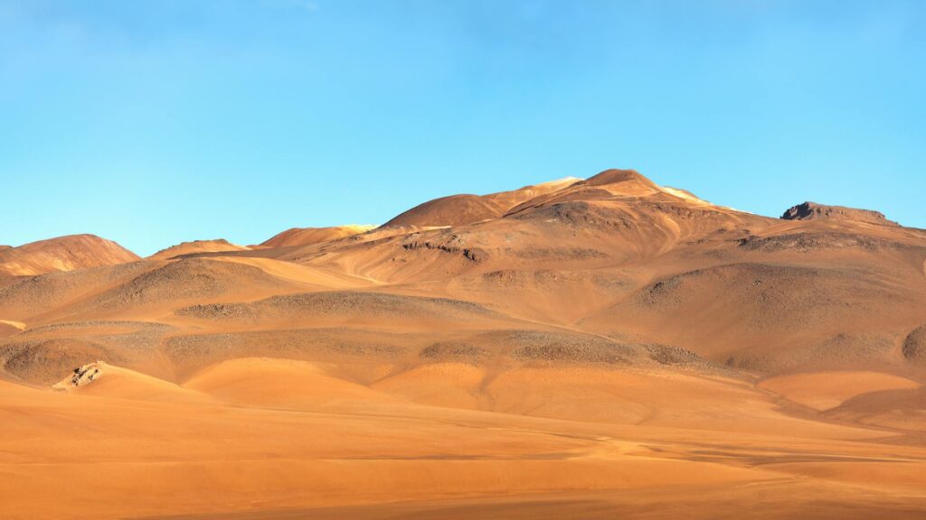 atacama desert landscape in chile s andes