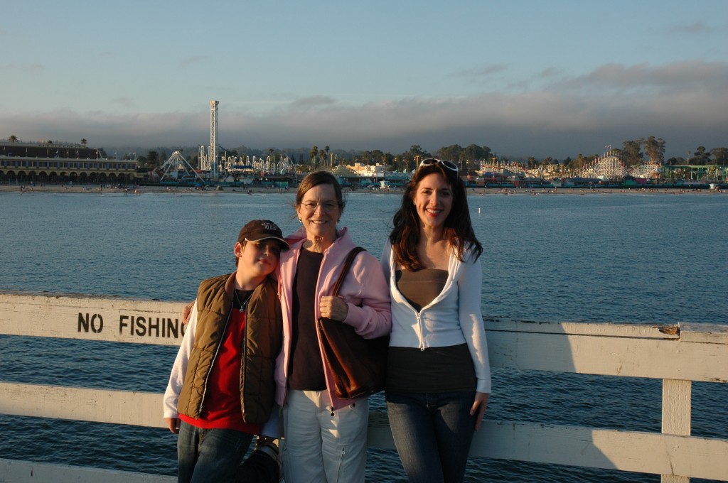 My family and I with the Boardwalk behind us