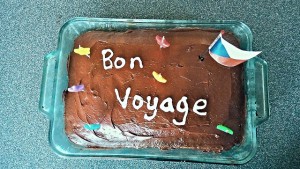 cake "bon voyage" celebration travel "lynn friedman" tangodiva
