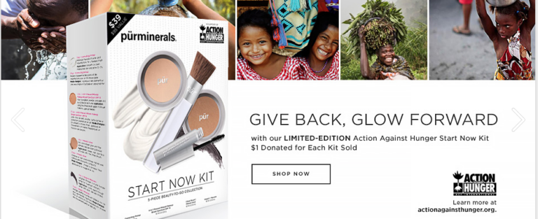 Give Back. Glow Forward with PÜR Cosmetics