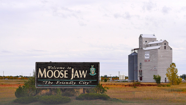 Welcome, sign, moose jaw, saskatchewan, canada, 