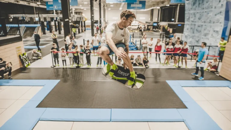 Jumping for joy at House of Air