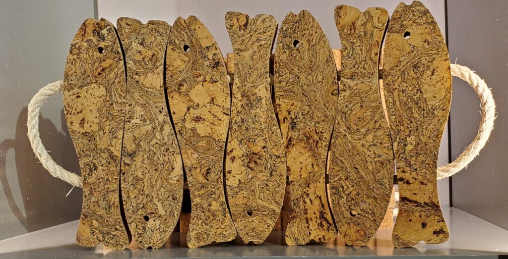 Unique cork serving platter
