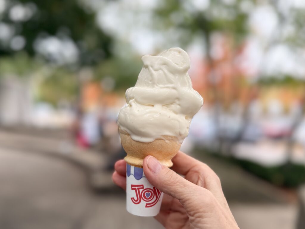 A well-know Midwestern treat, a cone of soft-serve vanilla custard, sold in drive-ins, including Leon's and Kopp's.