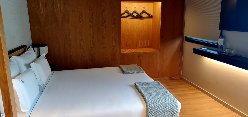 Modern guest room at Porto River Soul Hotel in Porto
