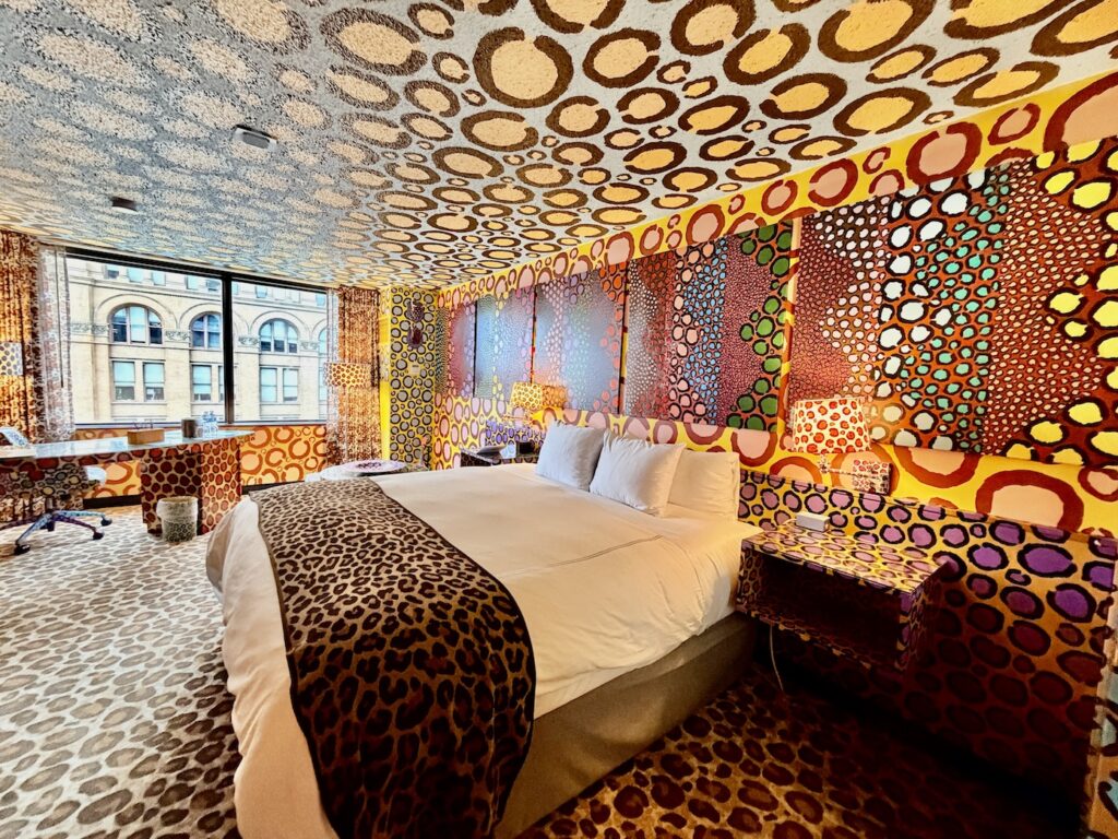 Saint Kate The Arts Hotel features this unique Leopard Room