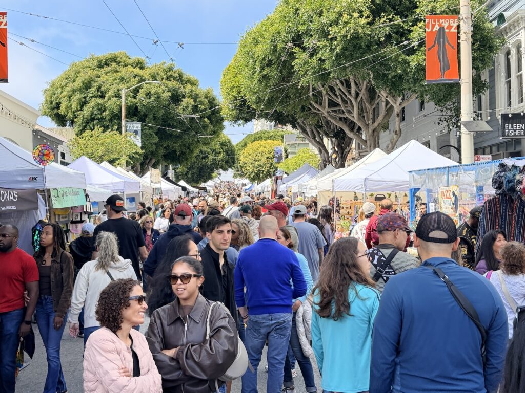 Crowd at Fillmore Jazz Festival. July 4 weekend, 2026